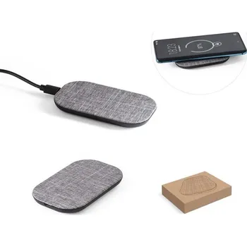 RENEWAL CHARGER. Rychlá 10W bezdrátová nabíječka ve recyklovaného PET (100% rPET), Firemní dárkové předměty s vlastním potiskem