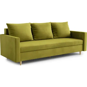 Sedací souprava Velká rozkládací pohovka ALMA Světle zelená