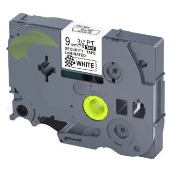 Pásek do tiskárny TONERSYP páska pro Brother TZe-SE2, 9mm x 8m, černý tisk / bílý podklad – plombovací