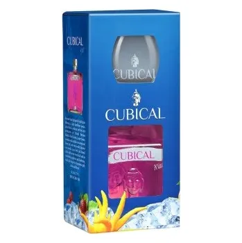 Gin CUBICAL KISS GIN + SKLO 37,5%0,7l(karton