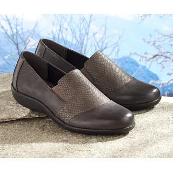 Dámské pantofle 3Pagen Polobotky Josefína šedá 36