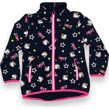 Dívčí mikina Kugo Dívčí modrá mikina 03 Barva: Modrá, Velikost: 110