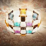 Stropní světlo Slamp Mida, Ø 67 cm, barevné/bílé - Ø držák 38 cm vícebarevný, bílý 4 x 12 W LED - Doprava zdarma