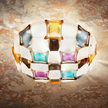 Stropní světlo Slamp Mida, Ø 67 cm, barevné/bílé - Ø držák 38 cm vícebarevný, bílý 4 x 12 W LED - Doprava zdarma