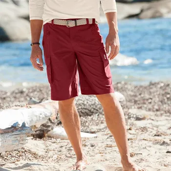 Blancheporte Bermudy s mnoha kapsami červená 50