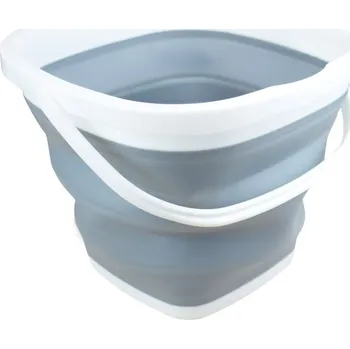 kbelík Astoreo Skládací hranatý kbelík bílá/šedá 5 l 5 l