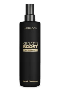 Vlasová regenerace Hairlogy Keratin Boost + Argan Oil sérum na vlasy 200 ml