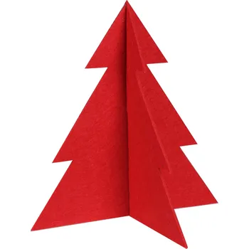 Vánoce Vánoční stromeček PINE červený různé velikosti Mybesthome Rozměr: 29x30 cm