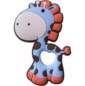Silikonové kousátko - ŽIRAFKA - MODRÉ (Značka: KEEP GROW)
