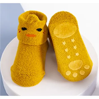 Dámské ponožky Teplé protiskluzové ponožky - Kuřátko (12-24m) (Značka: ZUOFILY)