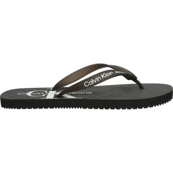 Pánské žabky Pánské žabky Calvin Klein BEACH SANDAL GLOSSY 41 Černá, Bílá
