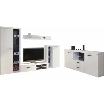 Obývací stěna NOKA Obývací stěna s komodou OLIMP bílá