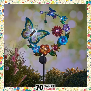 3Pagen Solární květinový zápich s motýlem