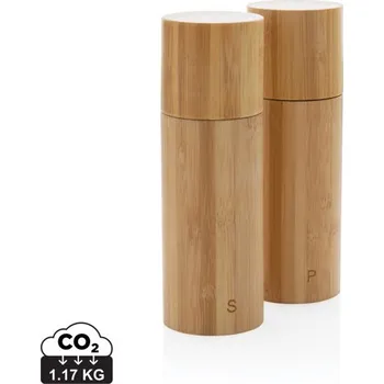 Mlýnek na koření Sada bambusových mlýnků na sůl a pepř Ukiyo, Firemní dárkové předměty s vlastním potiskem