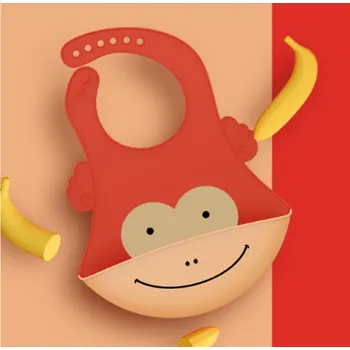 Silikonový bryndáček - OPIČKA (Značka: MUPLY)