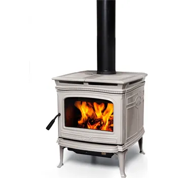 Krbová kamna Pacific Energy Alderlea T5 Antique white bílý smalt kanadská krbová kamna