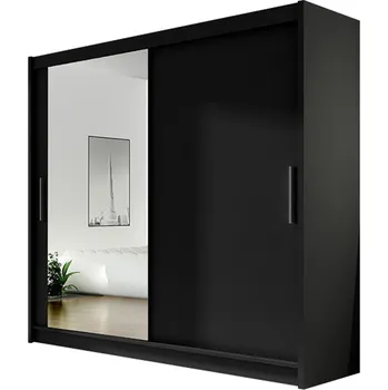 Šatní skříň ankon BEGA VI 180 cm černá