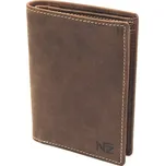 Hnědá pánská kožená peněženka Nivasaža N41 | jednoduchá a tenká