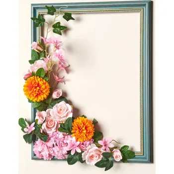 Dámské pantofle 3Pagen Rám s květinovým aranžmá