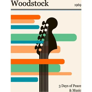Plakát Plakát, Obraz - Woodstock Festival, Retrodrome