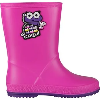 Dívčí holínky Dětské holínky Coqui RAINY 24 Růžová, Mix, Fialová