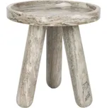 Hnědý mramorový odkládací stolek ZUIVER COSMOPOLITAN 40 cm