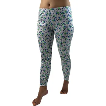 Dámské legíny Dámské legíny s gumkou - zelenomodré