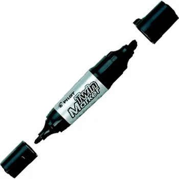 Pilot, Popisovače Twin Marker Jumbo, 4.0/7.0, (B) silný, (M) střední, černá
