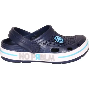 Chlapecké pantofle Dětské pantofle Coqui LINDO KIDS 28/29 Tmavě modrá, Bílá