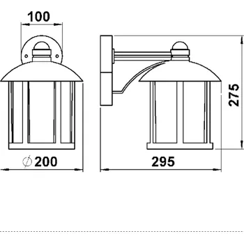 Venkovní osvětlení Albert Leuchten Venkovní nástěnné světlo Geras bílo-zlatá - průměr nástěnné základny 10 cm bílá-zlatá, čirá 1 x 75 W - Doprava zdarma