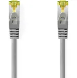 Nedis síťový kabel S/FTP CAT7, zástrčka RJ45 - zástrčka RJ45, 20 m, Snagless, LSZH, šedá (CCGL85420GY200)