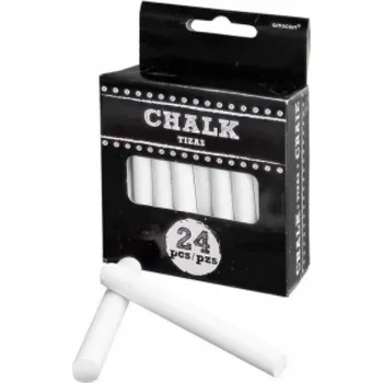 Svatební dekorace Křídy bílé 24 ks - amscan