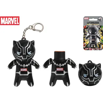 Péče o rty LiP SMACKER Balzám na rty / klíčenka Black Panther s příchutí mandarinky - 4 g