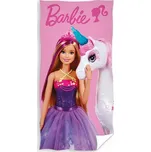 Dětská osuška Barbie a jednorožec 70x140