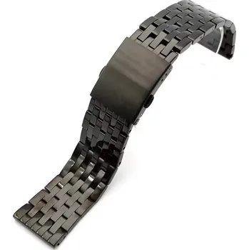 Řemínek na hodinky Ocelový náramek Ricardo Marino, černý - 28 mm