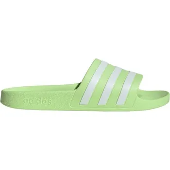 Pánské pantofle Unisex pantofle adidas ADILETTE AQUA 11 Světle zelená, Bílá