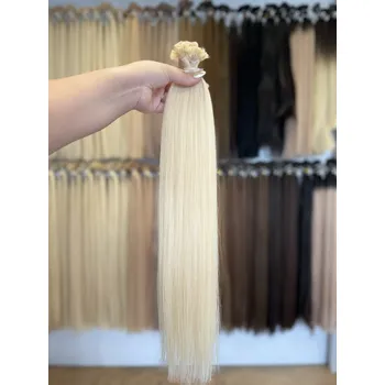 Příčesek Evropské vlasy, délka 60 cm, světlá blond, odstín č. 10