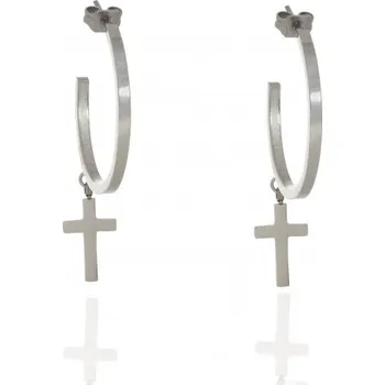 Náušnice Prosperk Náušnice ocelové s křížky S2966