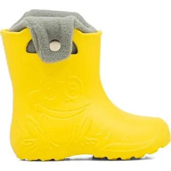 Dívčí holínky Camminare holínky sněhule žabka žluté Velikosti - rozsah: 28-29