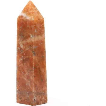 Drahý kámen Magieprirody.cz Obelisk Sluneční kámen špice 103 g - 8,8 cm #D46