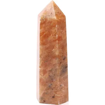 Drahý kámen Magieprirody.cz Obelisk Sluneční kámen špice 112 g - 8,7 cm #D49