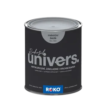 barva na kov Rokospol Rokosil UNIVERS Barva: RAL 7001 Měsíční šedá, Objem: 0,6 l