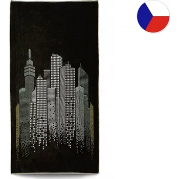 Bytový textil Plážová osuška 75x150 ZARA 450g Město multicolor