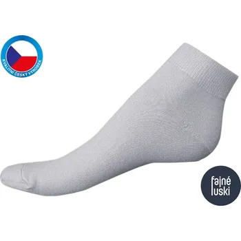 Pánské ponožky Bambusové kotníkové ponožky 45-47 šedá