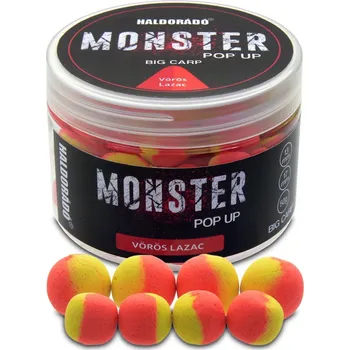 Boilies HALDORÁDÓ - MONSTER POP UP BIG CARP Červený Losos 13mm/17mm