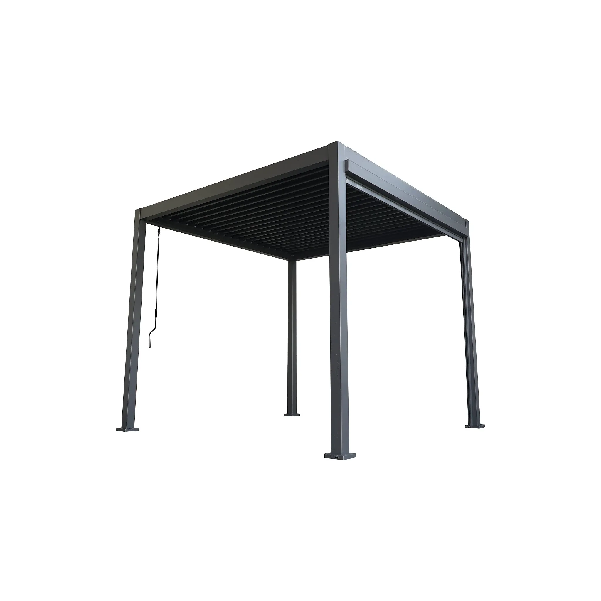 Fotografie 6 - Pergola Lanit Plast Bioclimatic 33 Premium 2,88 x 2,88 x 2,53 m antracit