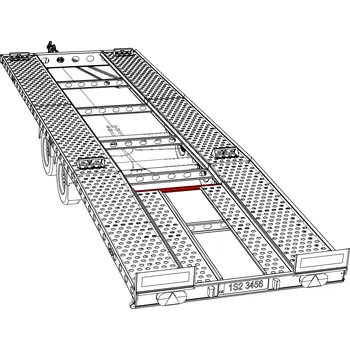 Příslušenství pro přívěs Držák nájezdů VAPP 1087 mm PAV 3.5/7.7/196220