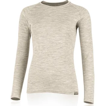 Dámská mikina LENA dámská merino mikina - Béžová 7160 / L / Béžová