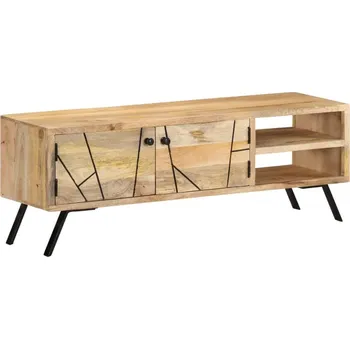 Televizní stolek vidaXL TV stolek 110 x 30 x 40 cm masivní mangovníkové dřevo [328312]