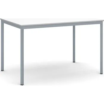 Jídelní stůl Jídelní stůl, 120x80 cm, tmavě šedá podnož, bílá